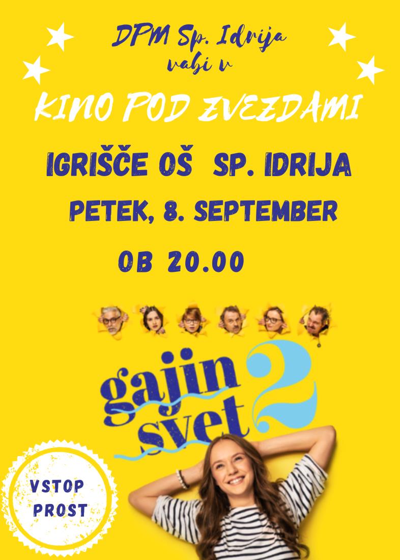 Kino Pod Zvezdami Gajin Svet Idrija Si