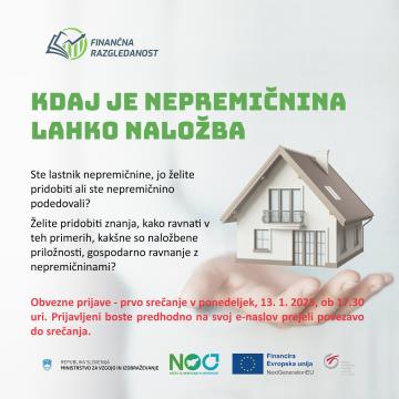 BREZPLAČNI NEFORMALNI IZOBRAŽEVALNI PROGRAM: KDAJ JE NEPREMIČNINA...